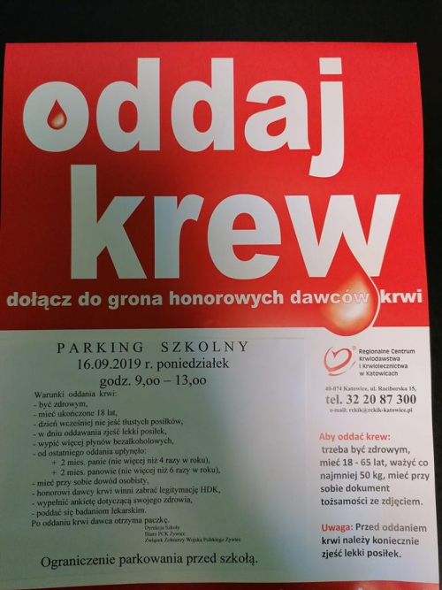 PO RAZ KOLEJNY ODDAWALIŚMY KREW!