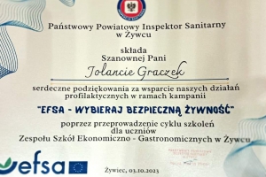 WYBIERAJ BEZPIECZNĄ ŻYWNOŚĆ - zdjęcie1